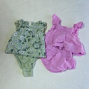 Bundle Set Of 2 Cat & Jack / Carter's NB Outfits